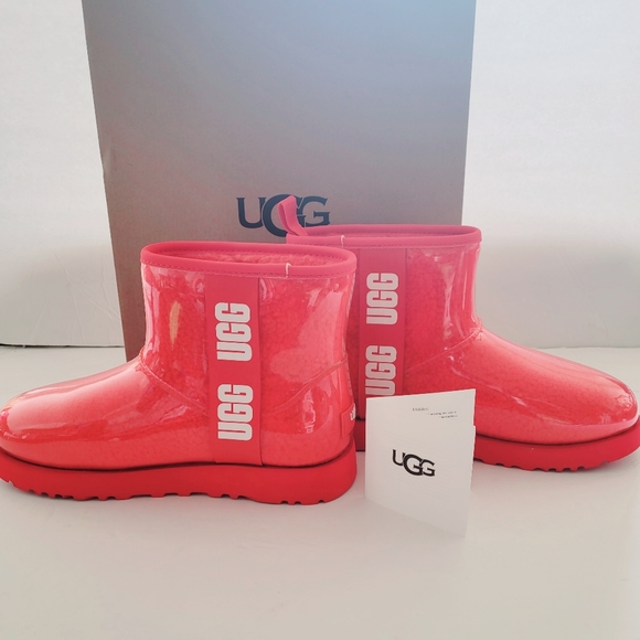 UGG Hibiscus Pink hspk Classic Clear Mini - Picture 6 of 6